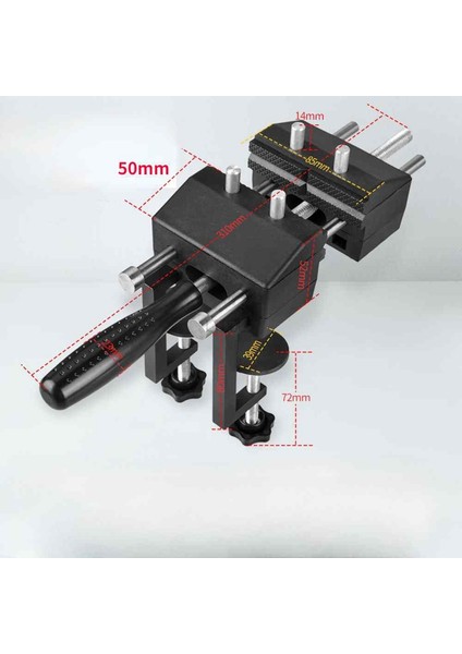 120MM Çene Mengene Masa Kelepçesi 360° Dönen Ayarlanabilir Kelepçe Mengene Tezgah Ahşap Masa Mengene Ağır El Aleti (Yurt Dışından)