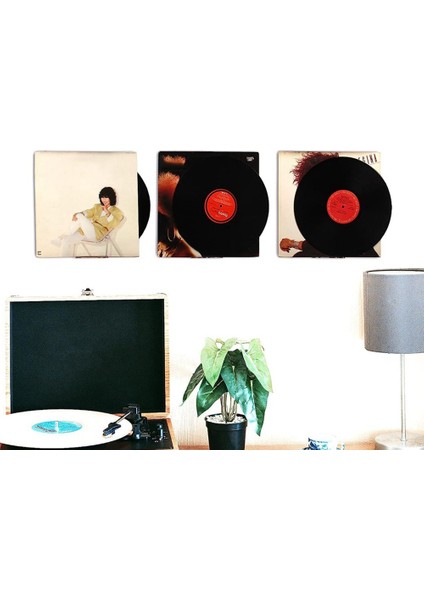 Şeffaf Vinil Kayıt Rafı Duvara Montaj 8 Paket, Akrilik Albüm Kayıt Tutucu Ekran, Vinil Kayıt Raf Standı (Yurt Dışından)