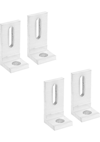 Paket Güneş Paneli Montaj L Braketleri Güneş Paneli Sistemi Kurulumu Için Alüminyum Alaşımlı 8mm Çap (Yurt Dışından)