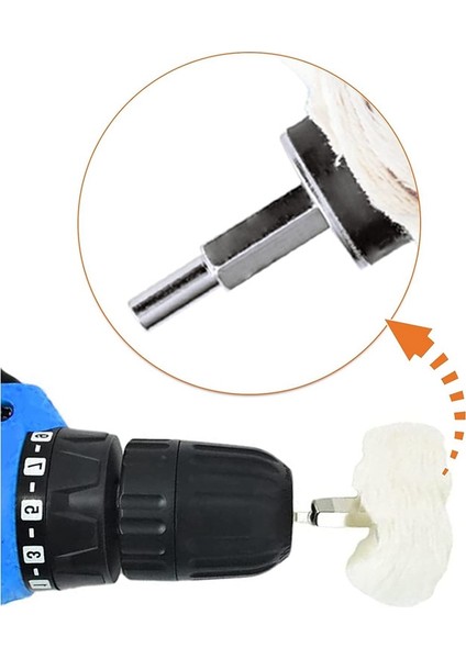 Parlatma Pedi Parlatma Çarkı Seti 17 Paket, Metal Alüminyum Paslanmaz Çelik Krom Ahşap Plastik Vb Için Parlatma Çarkı Matkabı (Yurt Dışından)