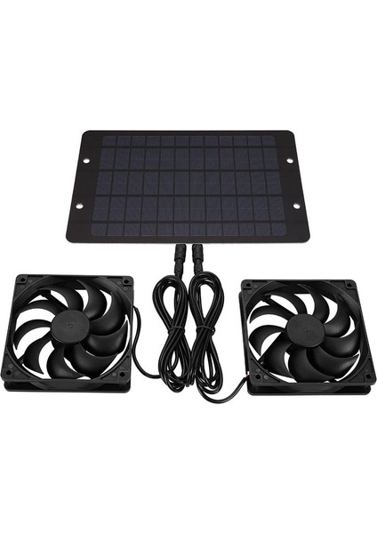 12 V Güneş Egzoz Fanı 6 Inç Vantilatör Güneş Panelı Powered Fan Hava Çıkarıcı Köpek Tavuk Evi Rv Sera Fanı (Yurt Dışından)