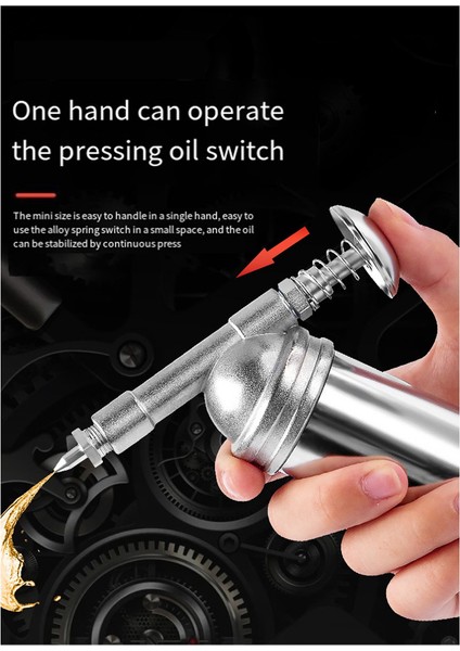 Manuel Yüksek Basınçlı Yağlayıcı Airbrush Bisiklet 80CC Gres Pompası Hortumu Gres Spreyi Yol Bisikleti Tamir Aracı Için (Yurt Dışından)