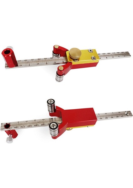3-In-1 Scriber Çok Fonksiyonlu Çizgi Çizim Planı Düz Çizgi Paralel Ark Ağaç Işleme Dıy Yükseklik Ölçme Aracı (Yurt Dışından)