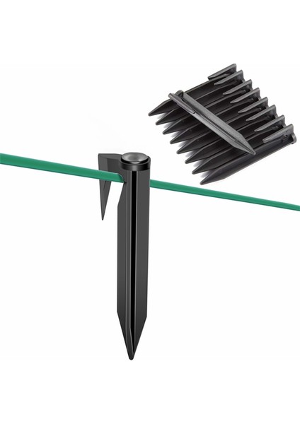 50 Adet 8,5cm Hat Pres Çivisi, Bahçe Çim Biçme Makinesinin Sınır Çivisi, Çim Biyobozunur Sinyal Hattı Çivisi. (Yurt Dışından)
