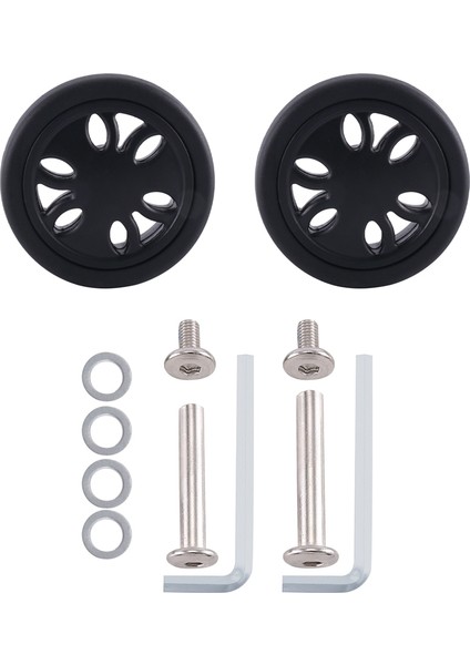 50MM X12MM Bagaj Tekerlekleri Yedek Aşınmaya Dayanıklı Pu Teker Bavul Yedek Tekerlekler Bagaj Yedek Tekerlekler (Yurt Dışından)