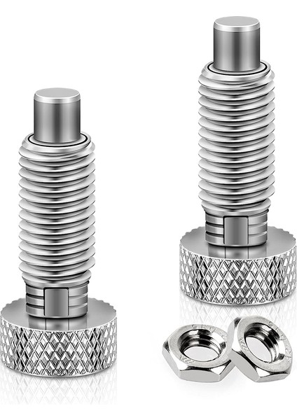 El Geri Çekilebilir Yaylı Piston Tırtıllı Saplı Kilit M6 Serbest Bırakma Pimleri Kiti 1/4ınch-20 Boyutu 0.500INCH Uzunluk Konu (Yurt Dışından)