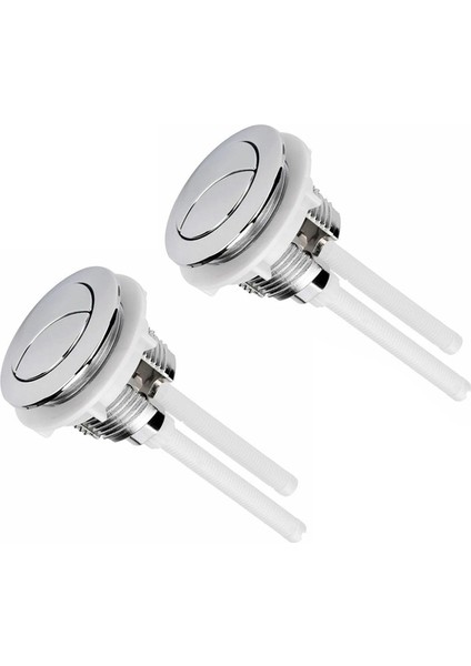 2 Adet Tuvalet Sifon Düğmesi 38MM Çift Düğmeli Anahtarın Yerini Alır Yuvarlak Düğme Tuvalet Sifon Düğmesi (Yurt Dışından)