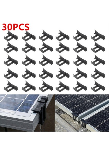 30 Adet Güneş Paneli Çerçeveleri Su Tahliyeli Klip Kalınlığı 35MM Pv Paneller Otomatik Olarak Durgun Su Tozunu Kaldırmak Dış Ortam Aracı (Yurt Dışından)
