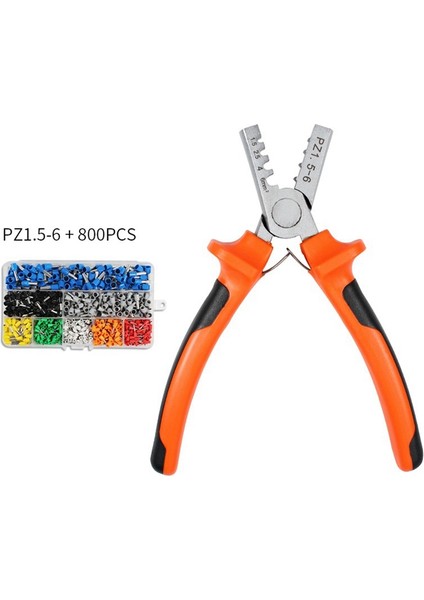 Pz1.5-6 Mini Taşınabilir Sıkma Aleti Seti, Yalıtımlı ve Yalıtımsız Yüksük Terminal Tüplerini Sıkmak Için Kullanılır (Yurt Dışından)