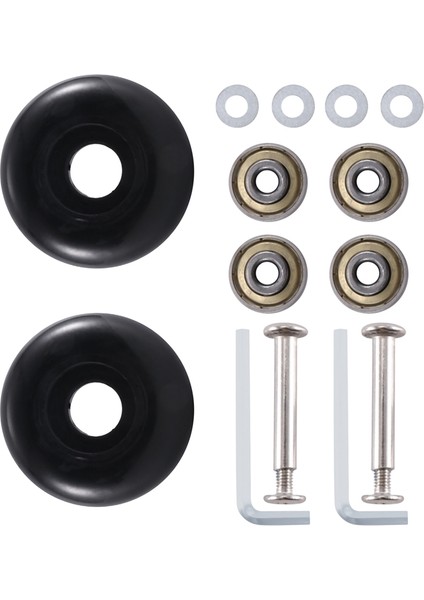 50 x 22 mm 2 Bagaj Bavul Yedek Tekerlek Seti, Pu Döner Küçük Tekerlekler Karbon Çelik Rulmanlar Tamir Takımları (Yurt Dışından) modelleri
