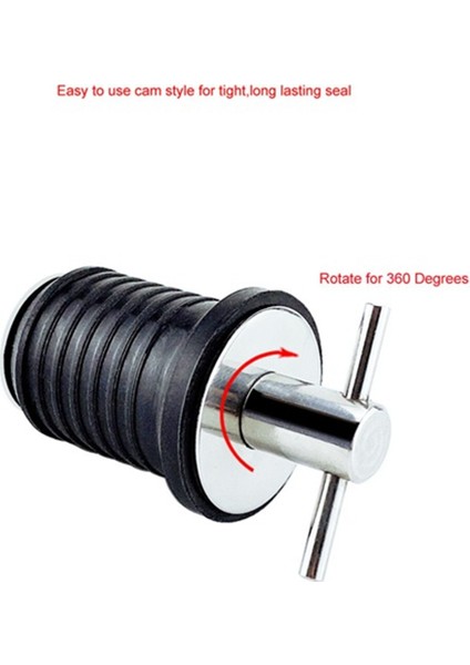 T Saplı Tahliye Tapası Twist Deniz Tahliye Tapası Pirinç Saplı Lastik Tapa Deniz Bağlantı Parçaları, 34X28MM (Yurt Dışından)