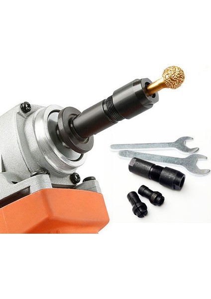 3/6mm Açı Öğütücü Düz Öğütücü Adaptörü Metal Öğütücü Chuck 100 Açı Öğütücü Taşlama Parlatma (Yurt Dışından)