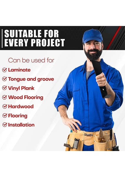 1 Adet Laminat Ahşap Döşeme Kurulum Seti Vinil Tahta Döşeme Için 12 Inç Çekme Çubuğu (Yurt Dışından) fiyatları