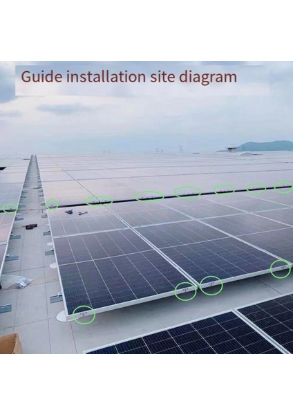 20 Adet Fotovoltaik Panel Drenaj Toka Yüzey Plakası Güneş Paneli Su Tahliye Klipsi Güneş Paneli Drenajı Için 30MM (Yurt Dışından)