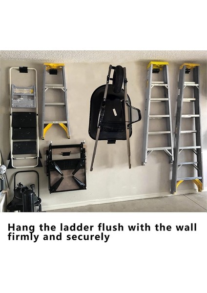Ağır Hizmet Merdiven Askısı-Merdiven Depolama Için Duvara Montaj Merdiven Kancaları-Garaj Duvarı Için El Arabası Askıları-1 Paket (Yurt Dışından) modelleri