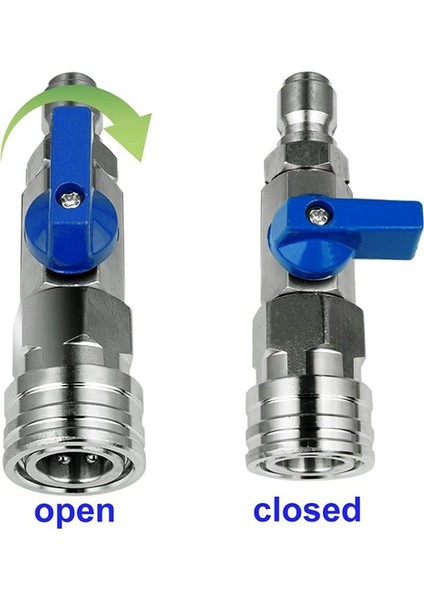 Yüksek Basınçlı Yıkama Makinesi Küresel Vana Kiti 3/8 Npt Hızlı Bağlantı 4500 Psı Güç Yıkama Hortumu Için (Yurt Dışından)