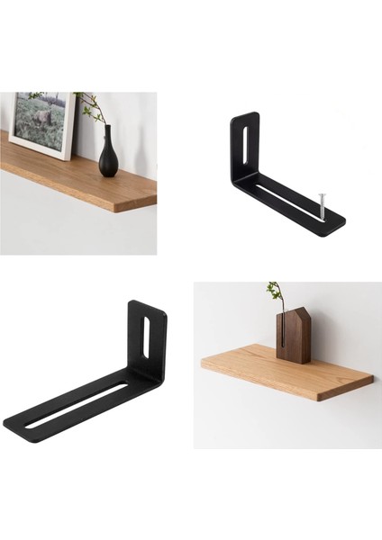 4 Inç Ayarlanabilir Açılı Braket, Ahşap Için 8 Pcs Ağır Hizmet Tipi L Braketleri, Yuvalı L Şeklinde Köşe Desteği, Sağ Açılı Braketler (Yurt Dışından)
