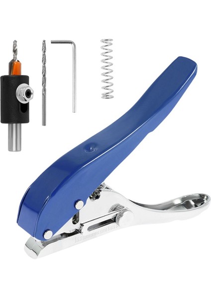 Manuel Kenar Bandı Zımba Pense 8mm Delik Kart Delme Aracı Plastik Levha Fotoğraf Kağıdı Pvc Abs Açıcı Tırnak Deliği Pense (Yurt Dışından)
