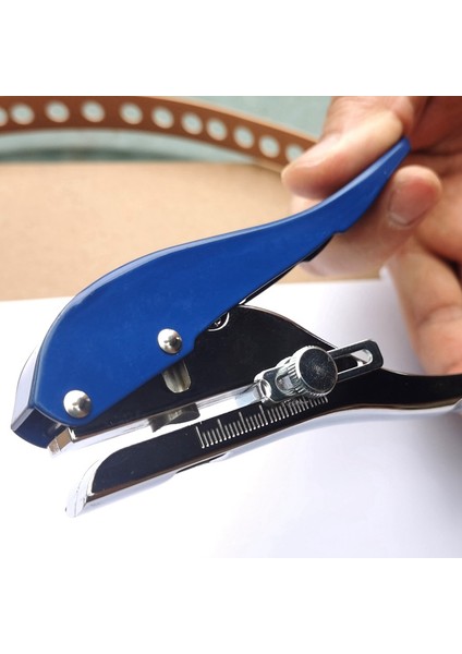 Manuel Kenar Bandı Zımba Pense 8mm Delik Kart Delme Aracı Plastik Levha Fotoğraf Kağıdı Pvc Abs Açıcı Tırnak Deliği Pense (Yurt Dışından)