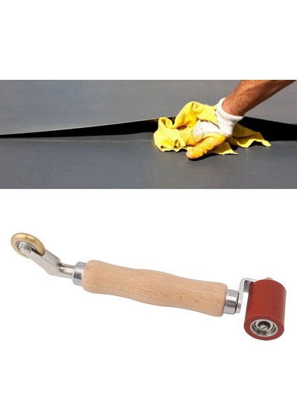 40MM Duvar Kağıdı Rulo Dikiş Rulo Çelik, Ahşap Saplı Silikon Dikiş Rulo Pvc Kaynak Için Çift Kullanımlı Pirinç Tekerlek A (Yurt Dışından) fiyatları