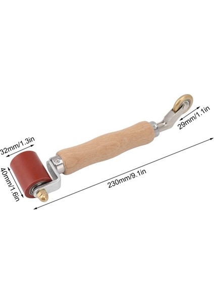 40MM Duvar Kağıdı Rulo Dikiş Rulo Çelik, Ahşap Saplı Silikon Dikiş Rulo Pvc Kaynak Için Çift Kullanımlı Pirinç Tekerlek A (Yurt Dışından) modelleri
