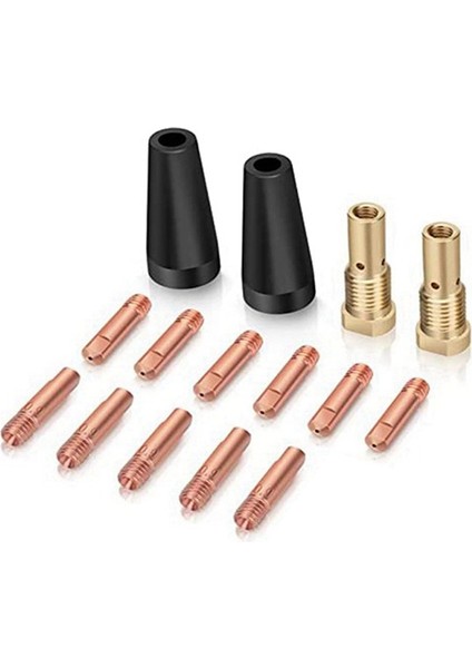 15 Adet Mıg Kaynak Kiti Akı Çekirdek Gazsız Meme 0.9mm Pirinç Kaynak Ipuçları Yedek Mıg Kaynakçı Aksesuarları (Yurt Dışından)