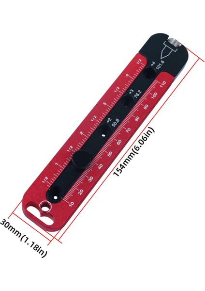 Ağaç Işleme Çizim Pusula Dairesel Çizim Aracı Daire Scriber - Metrik/inç Ayarlanabilir Yuvarlak Işaretleme Ölçer (Yurt Dışından)