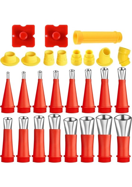 Kalafat Nozulu, 16 Pcs Paslanmaz Çelik Kalafat Nozulu Aplikatörleri, 9 Bağlantı Tabanı ile (Yurt Dışından)