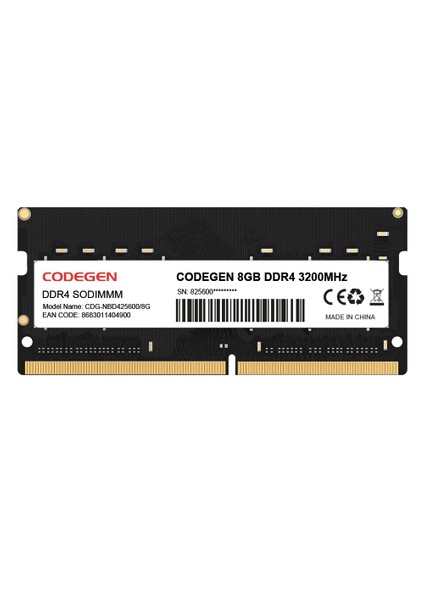 8gb Ddr4 3200MHZ Notebook Ram CDG-NBD425600/8G