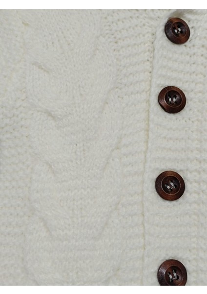 Wofım Kıds 2694 Bebek Natural Yün Triko Krem Tulum indirimleri