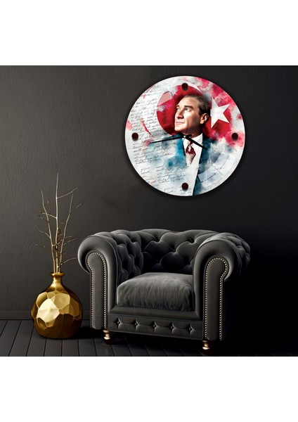 Atatürk Cam Saat - 40 cm modelleri