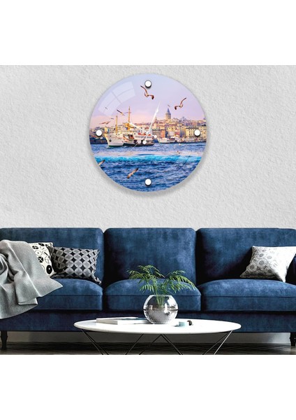 Istanbul Cam Saat - 60 cm