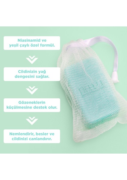 Leke Gidermeye & Canlandırmaya Yardımcı Niacinamide ve Yeşil Çay Özlü Lifli Sabun 140 gr