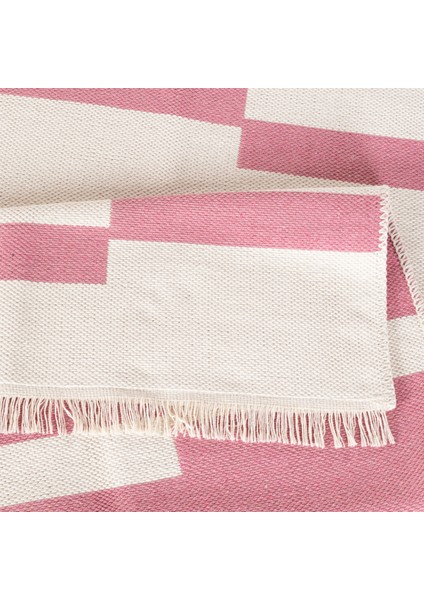 "homesteadart Rugs, Elegantwoven Koleksiyon Pembe Pamuk-Polyester Kilim - Çift Taraflı ve Nefes Alabilir Yapıda, 30°c'de Makinede Yıkanabilir, Katlanabilir, Robot Süpürge Uyumlu - Çeşitli Ebatlar" fırsatları