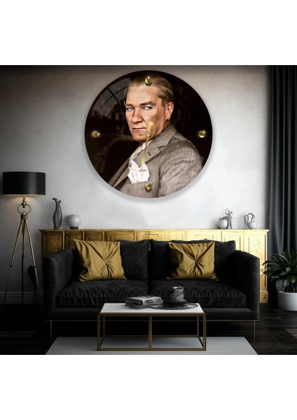 Atatürk Cam Saat - 60 cm