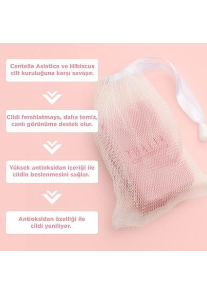 Aydınlatmaya Yardımcı Centella Asiatica & Hibiskus Özlü Lifli Sabun 140gr