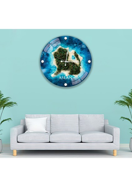 Aslan Cam Saat - 60 cm