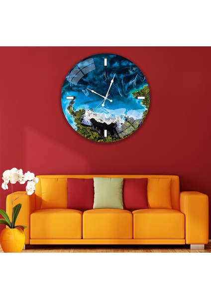 Deniz Kıyısı Cam Saat - 40 cm fiyatları