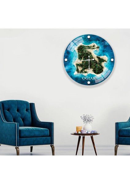Oğlak Cam Saat - 40 cm modelleri