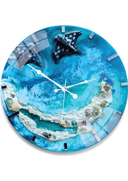 Deniz Cam Saat - 40 cm