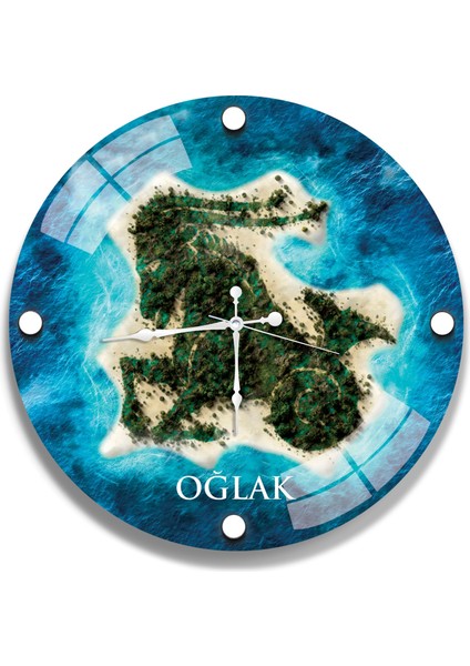 Oğlak Cam Saat - 60 cm