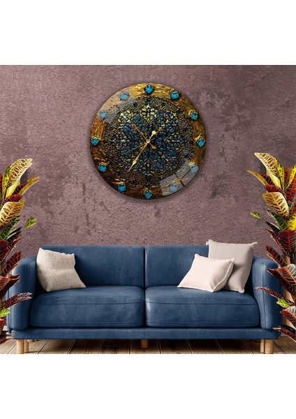 Vitray Cam Saat - 60 cm modelleri