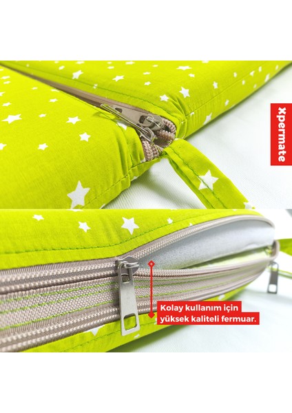 Uyku Meleği, Anne Yanı Park Yatak Süngeri, Katlanır Bebek Yatak, Beşik Süngeri 60X120 Yeşil indirimleri