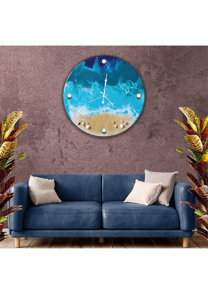 Kumsal Deniz Cam Saat - 60 cm modelleri