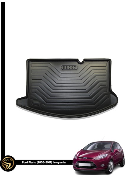 Ford Fiesta Hatchback 2008 Sonrası 3D Bagaj Havuzu
