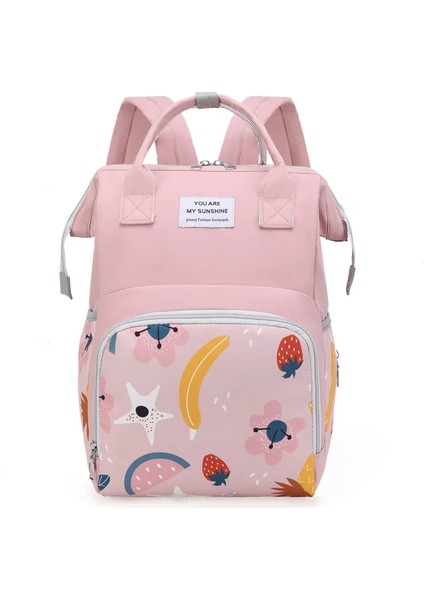 Cicibears Çok Fonksiyonlu Anne Bebek Çantası - Pembe (Yurt Dışından)