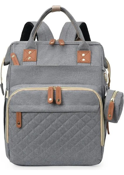 Cicibears Çok Fonksiyonlu Anne Sırt Çantası - Gri (Yurt Dışından)