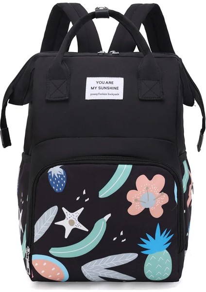 Cicibears Çok Fonksiyonlu Anne Bebek Çantası - Siyah (Yurt Dışından)