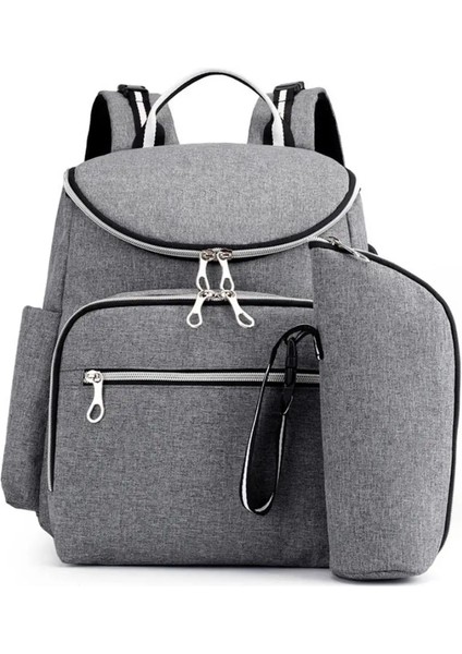Cicibears Çok Fonksiyonlu Anne Bebek Çantası - Gri (Yurt Dışından)