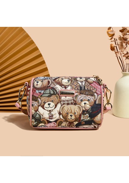 Kadınlar Crossbody Çanta, Ayı Tasarım Kadın Omuzdan Askili Çanta, Hı-Q Rahat Kadın Çantası, Ayı Desen, Şık ve Oynak (Yurt Dışından)